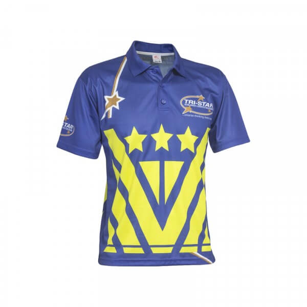 tri-star-1-front Custom Polo Shirt